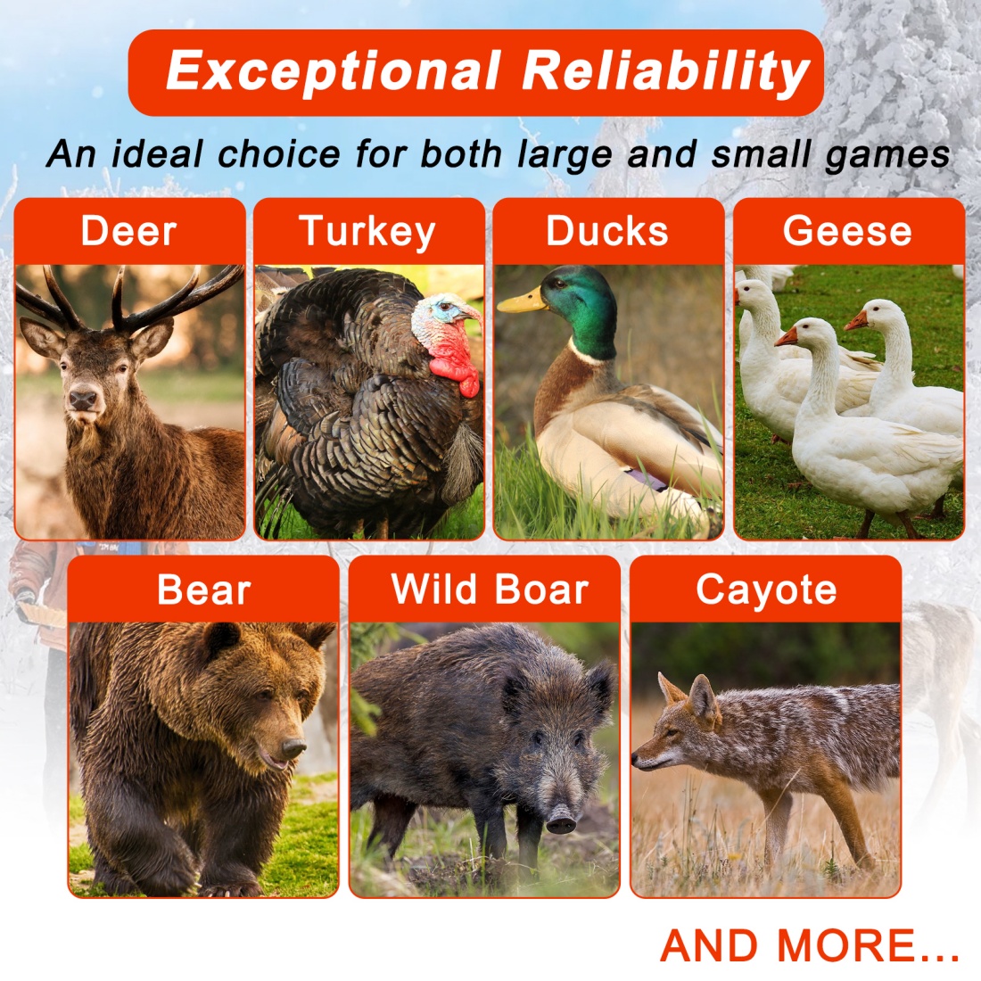 CHERAINTI Deer Drag Harness, 2 Packs Heavy Duty Orange Deer Dragging Rope with Reflective Strip, Soft Handle and Widen Shoulder, Mens Deer Hunting Accessories Gear Strap, Gift for Hunters