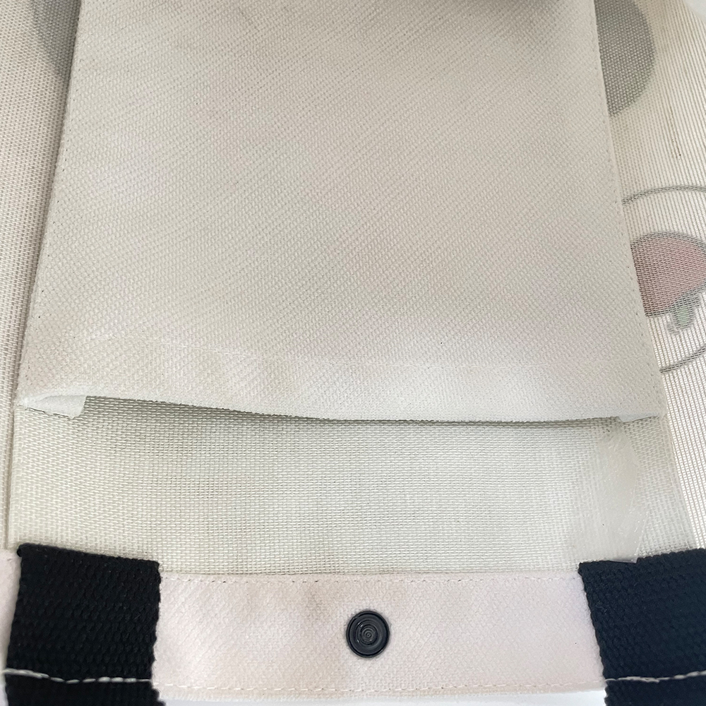 CHERAINTI Reusable Canvas Tote Bag, Shopping Bag with A Inner Pockets and Handle for Women Washable Large Size